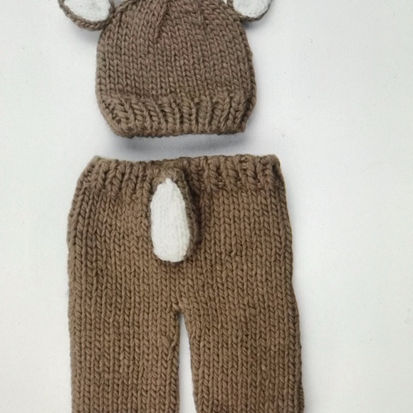 Deer Newborn Knit Set - Picture 3 of 7